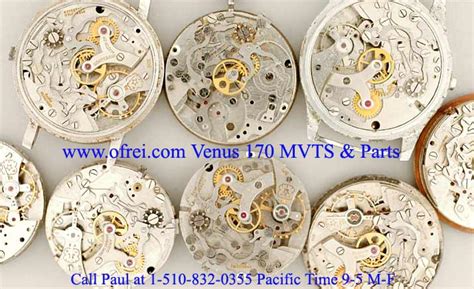 venus 170 movement chart